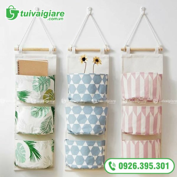 Túi Vải Treo Đựng Đồ Đa Năng Trang Trí Nội Thất