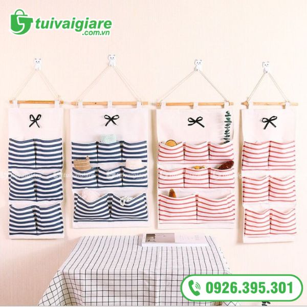 Túi Vải Treo Đựng Đồ Đa Năng Nhiều Màu Trang Trí