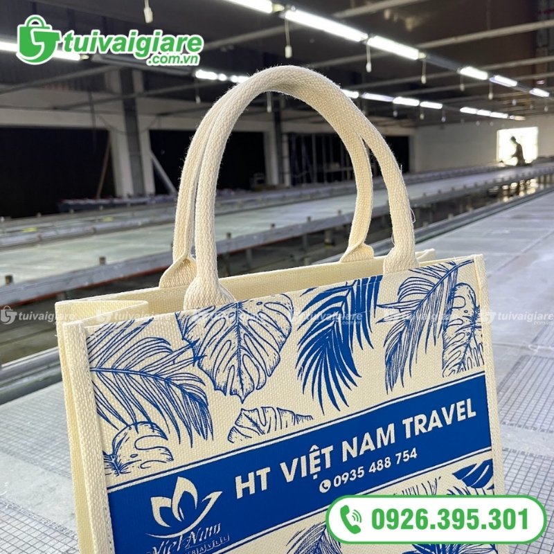 mẫu túi vải đay linen du lịch 2