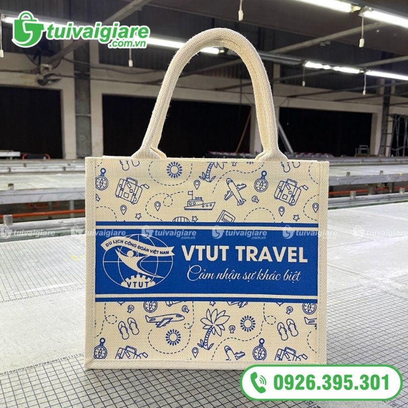 mẫu túi vải đay linen du lịch 3
