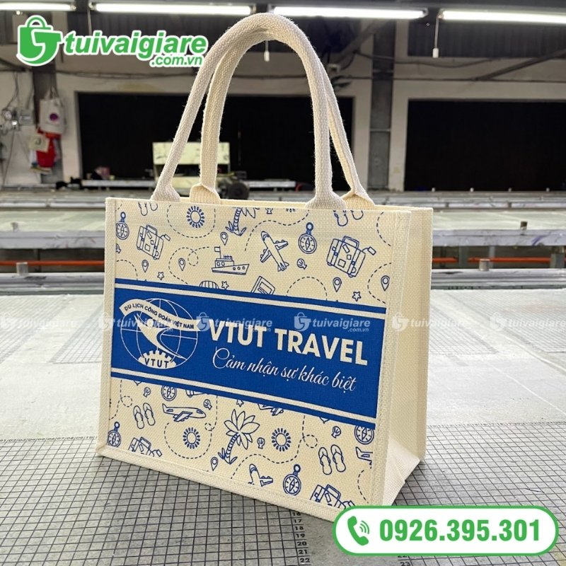 mẫu túi vải đay linen du lịch 4
