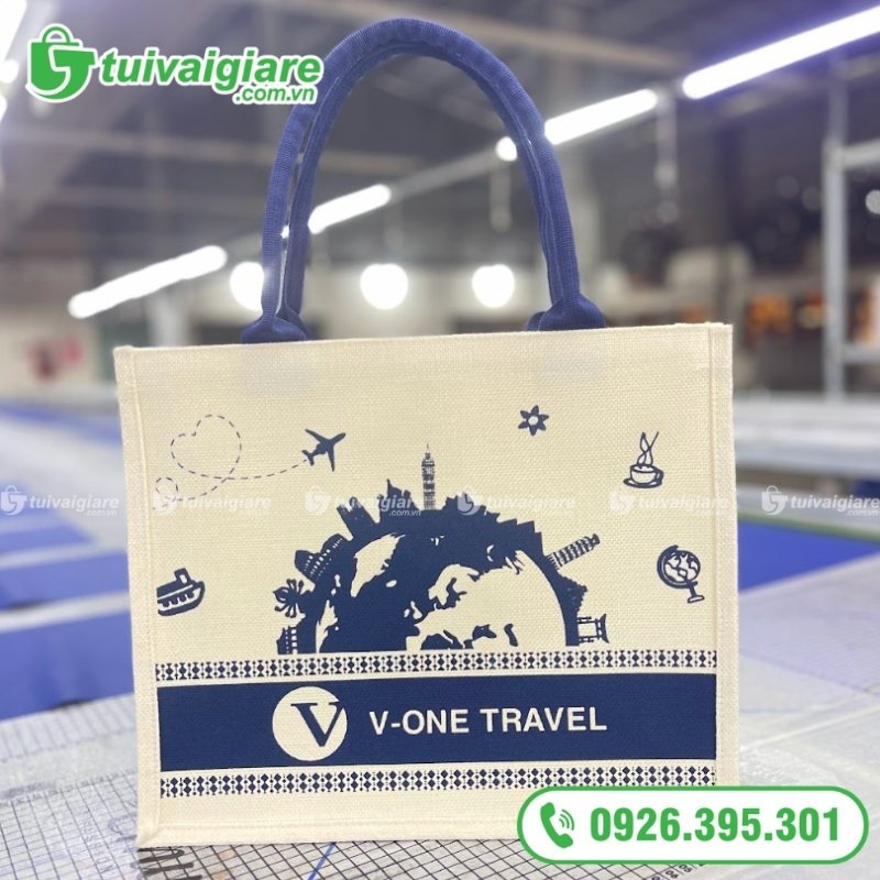 mẫu túi vải đay linen du lịch 5