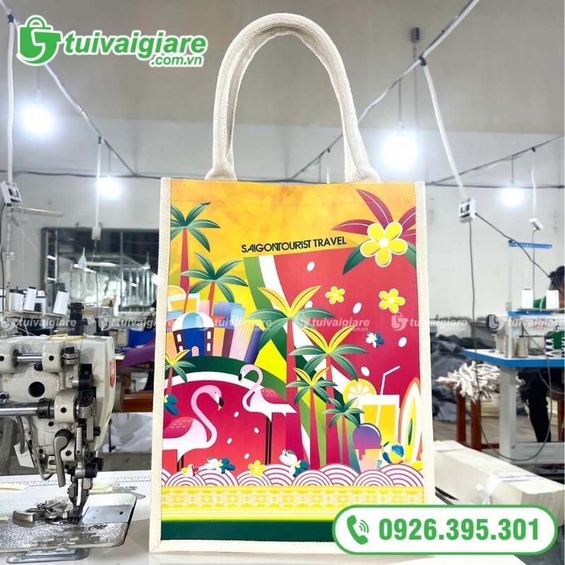 mẫu túi vải đay linen du lịch 7