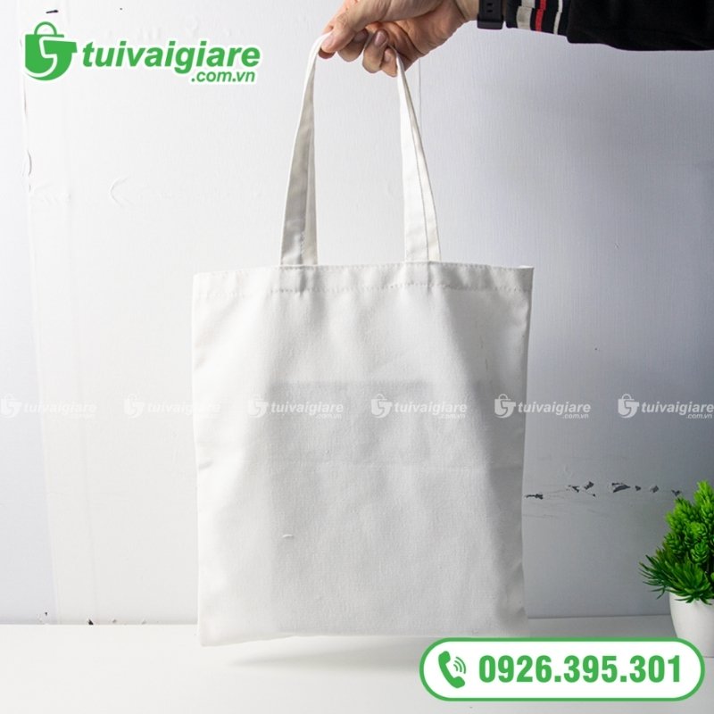 túi vải canvas trắng