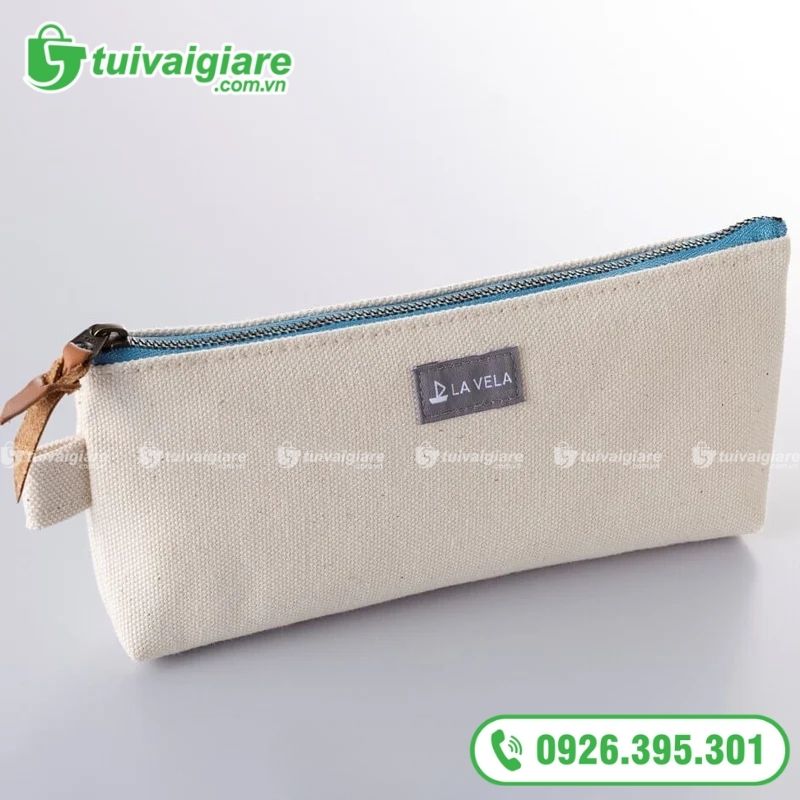túi bút vải dáng dẹp