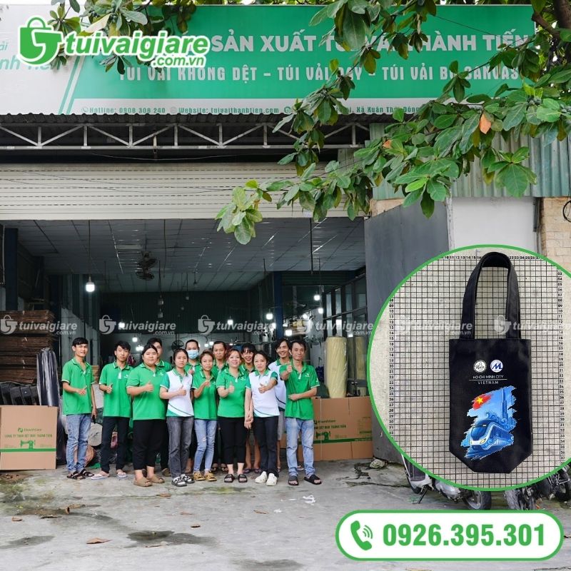 địa chỉ đặt mua túi vải đựng bình nước