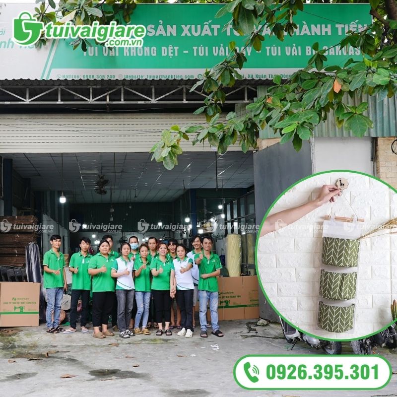 xưởng may túi vải treo đựng đồ đa năng