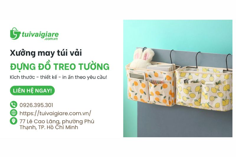 Xưởng sản xuất túi vải treo đựng đồ đa năng