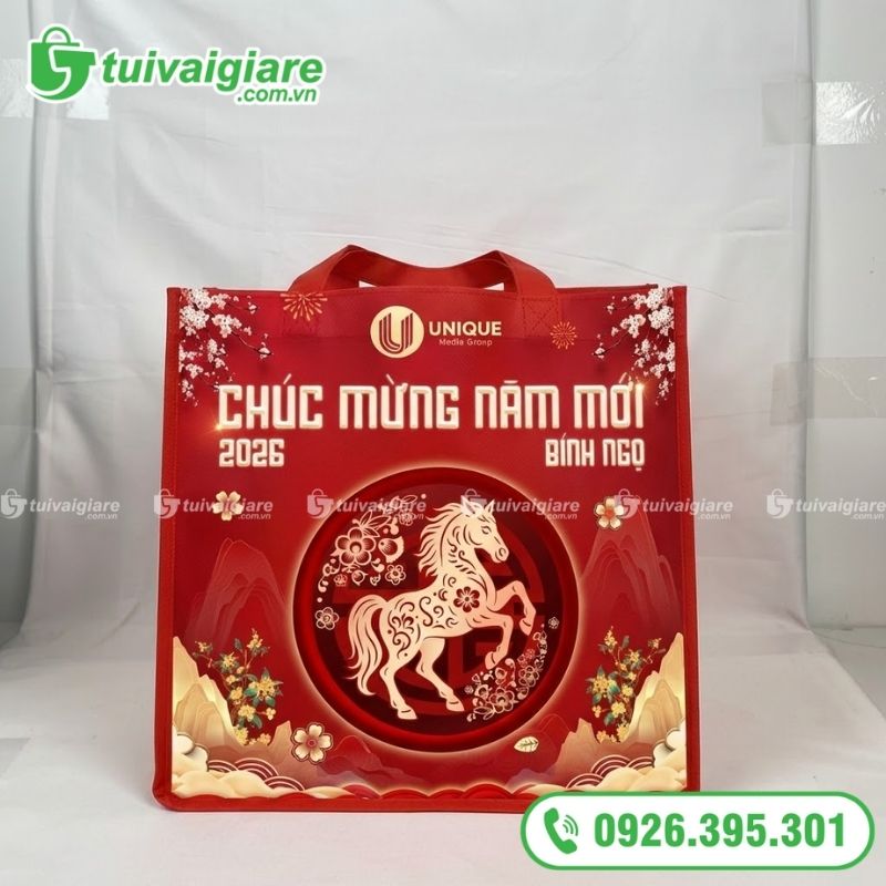 Túi vải đựng quà tết