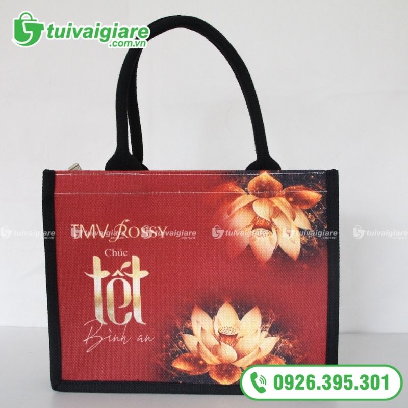 túi vải đay đựng quà tết