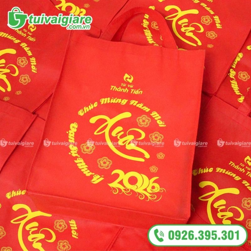 túi vải không dệt đựng quà tết chữ nhật