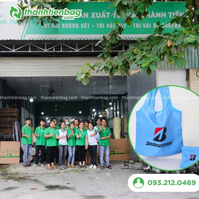 xưởng may túi vải gấp gọn