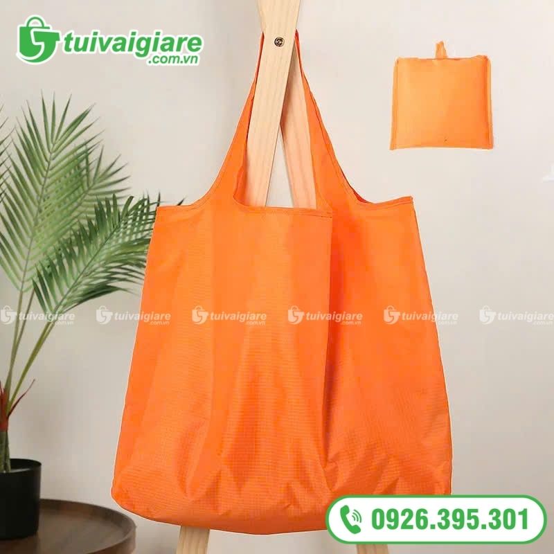 túi vải gấp gọn trơn
