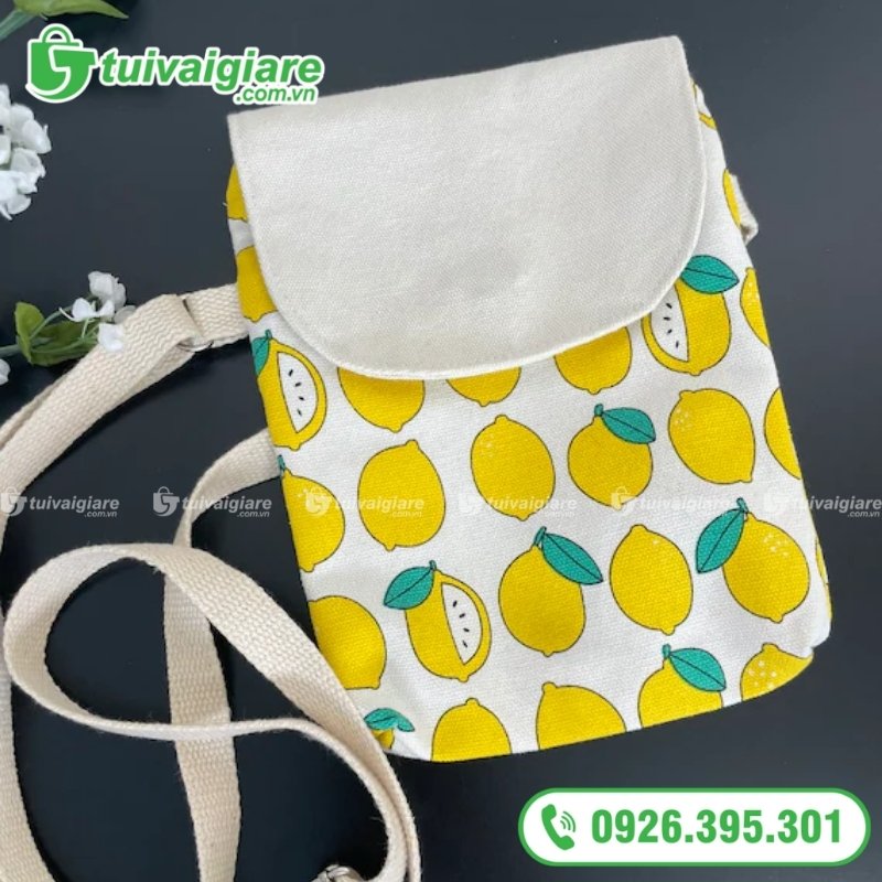 túi vải nhỏ đựng điện thoại nữ