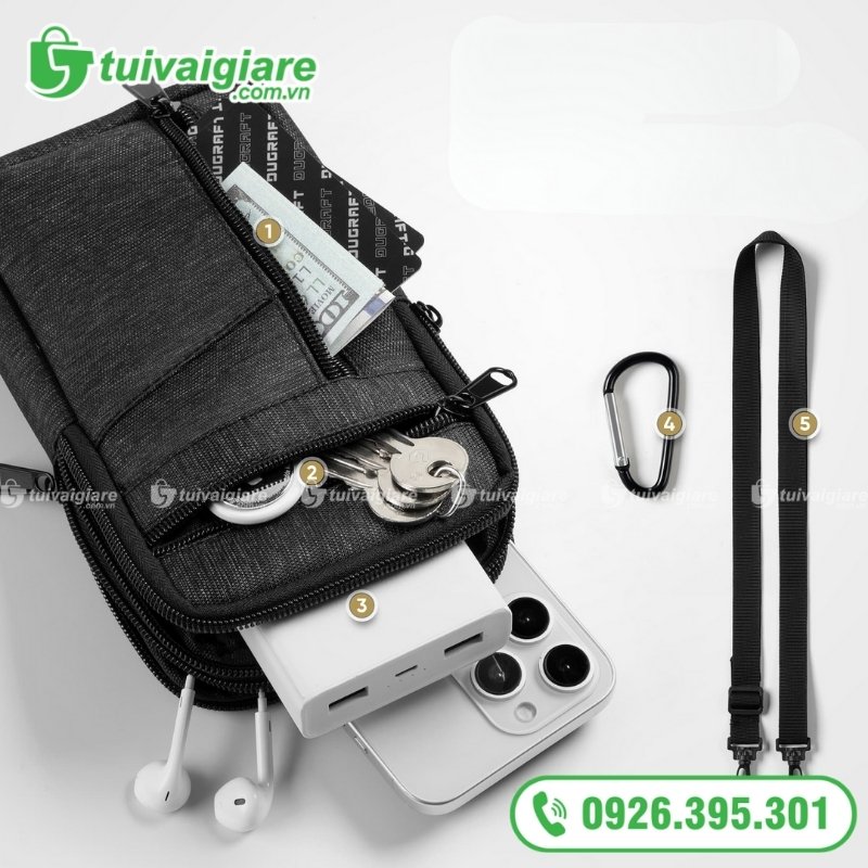 túi đựng điện thoại bằng vải đa năng