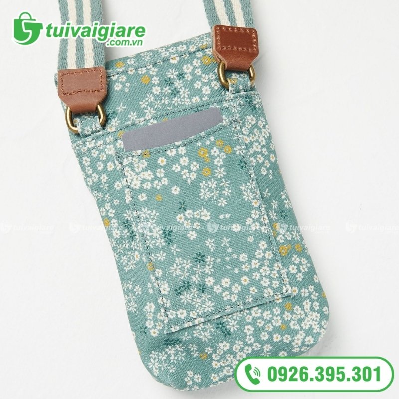 túi đựng điện thoại bằng vải hoạ tiết hoa