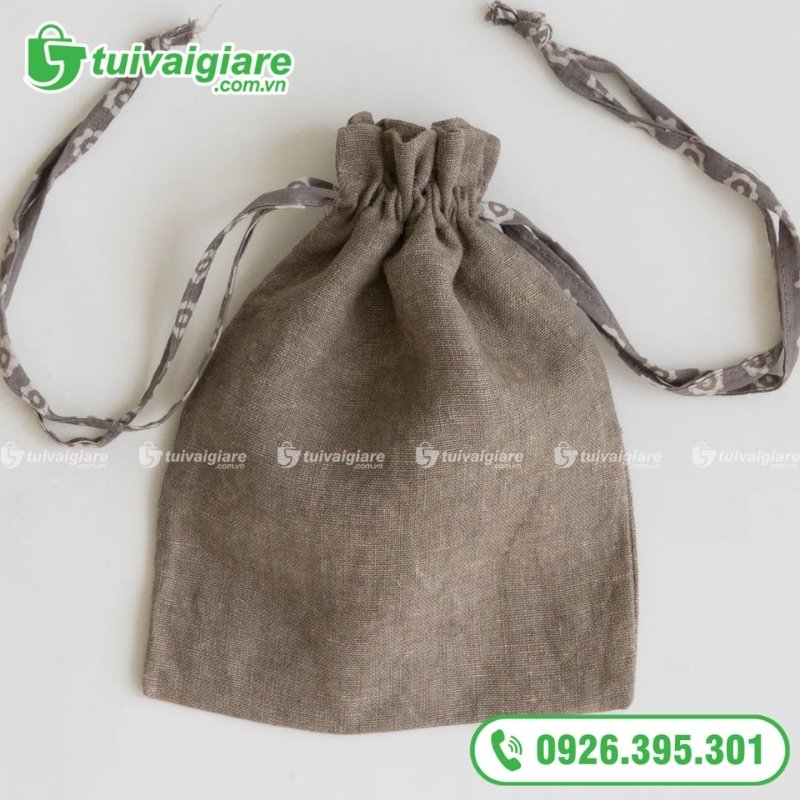 túi vải rút bố thô