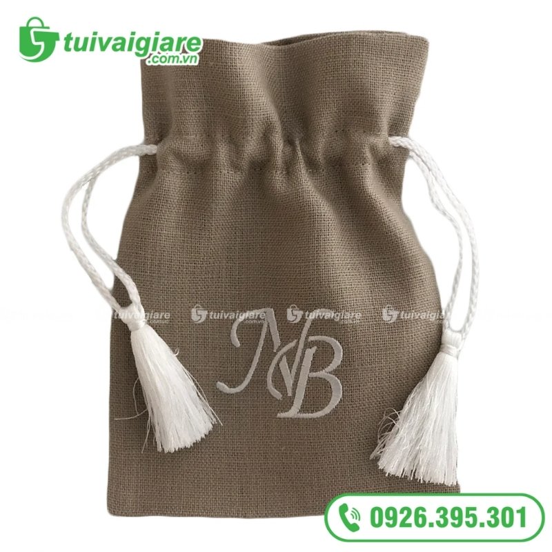 túi vải rút nhỏ đựng trang sức