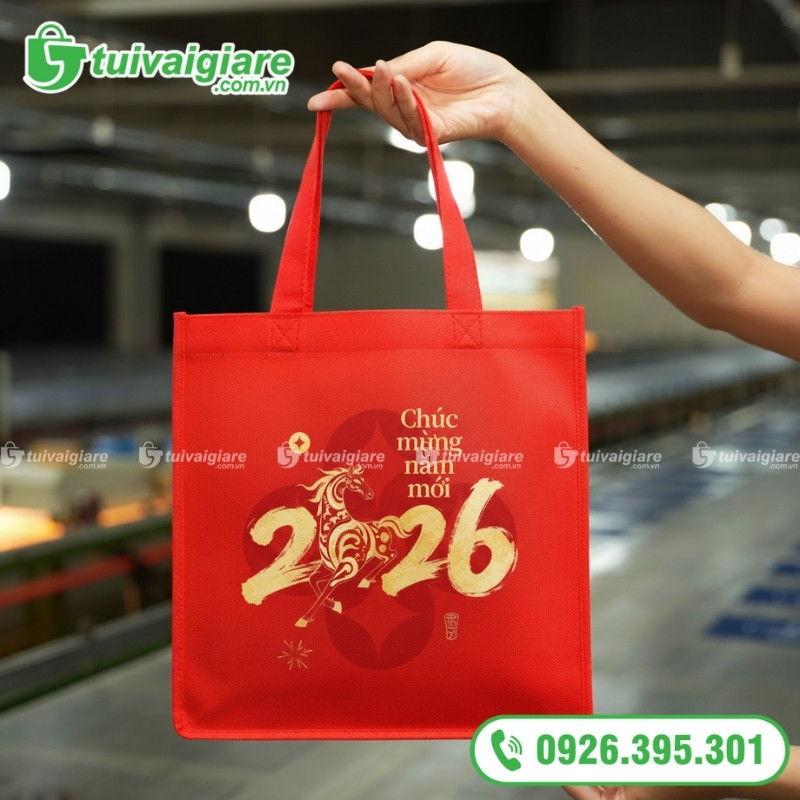 túi vải không dệt đựng quà tết