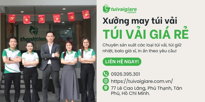 Liên hệ Túi Vải Giá Rẻ để được tư vấn miễn phí