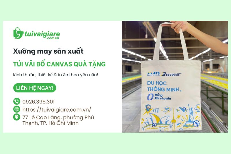 Sản xuất túi vải bố quà tặng