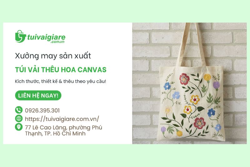 xưởng thêu túi vải