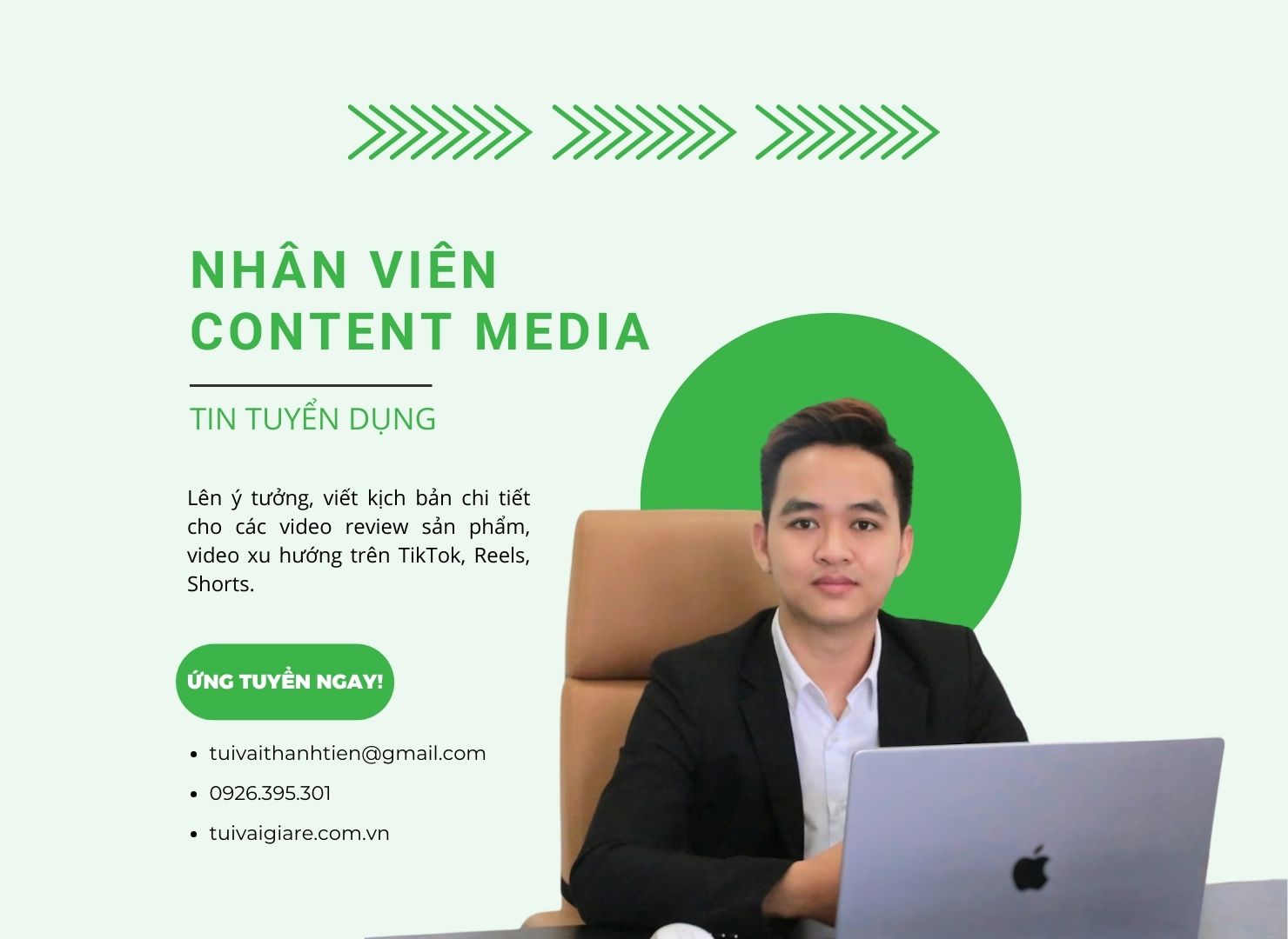 TUYỂN DỤNG NHÂN VIÊN CONTENT MEDIA – SÁNG TẠO KHÔNG GIỚI HẠN