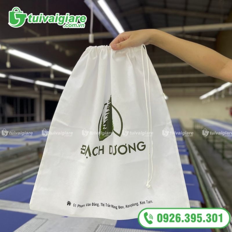 mẫu túi vải đựng giày dây rút 3