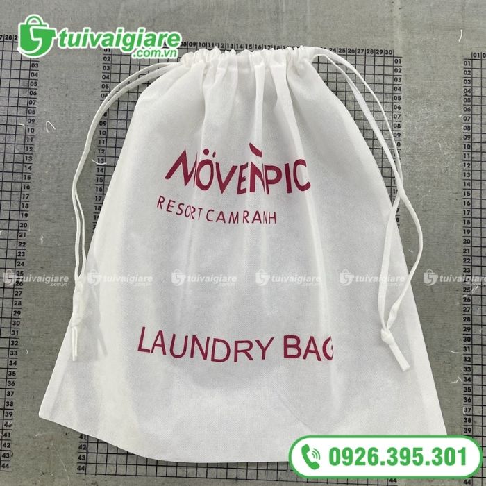 mẫu túi vải không dệt có dây rút 3