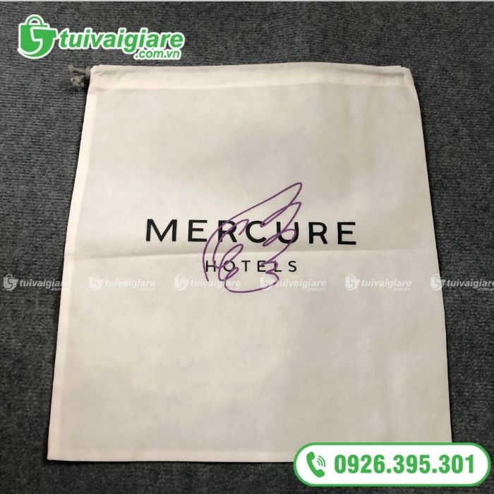 mẫu túi vải không dệt có dây rút 5