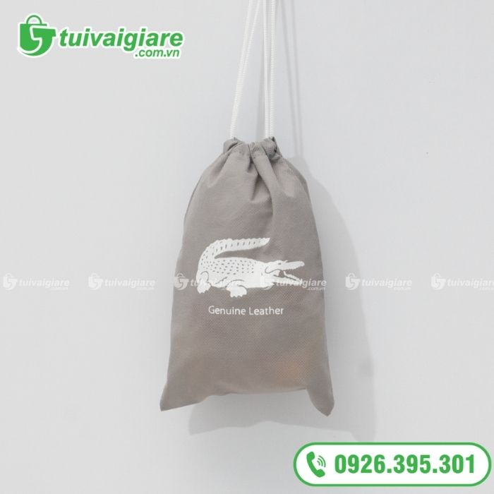 mẫu túi vải không dệt có dây rút 6