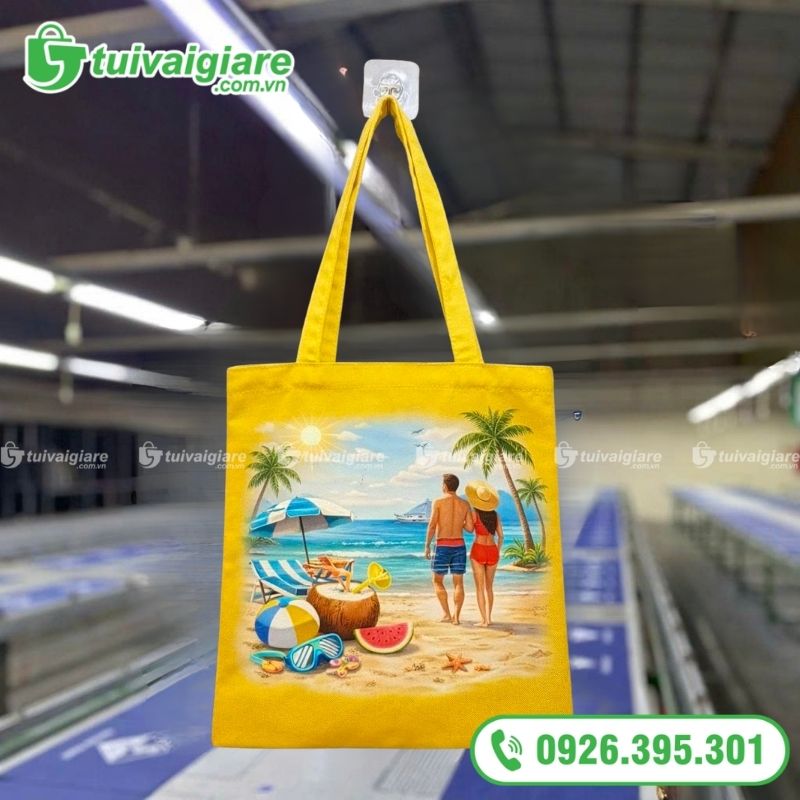 mẫu túi vải đi biển 2