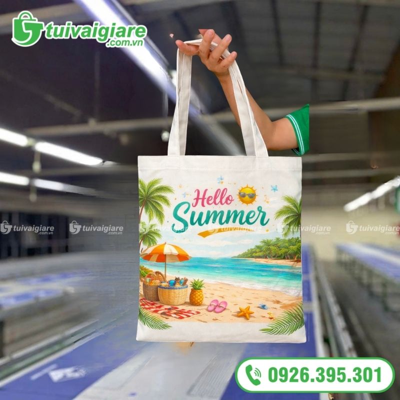 mẫu túi vải đi biển 5