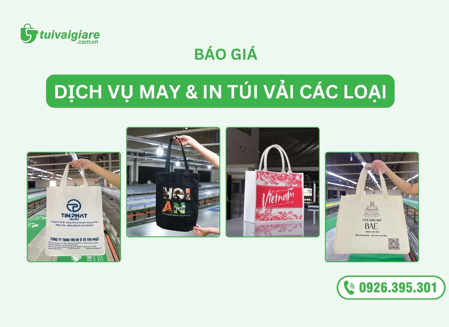 Bảng Báo Giá Túi Vải May & In Ấn Mới Nhất [Cập Nhật 2026]