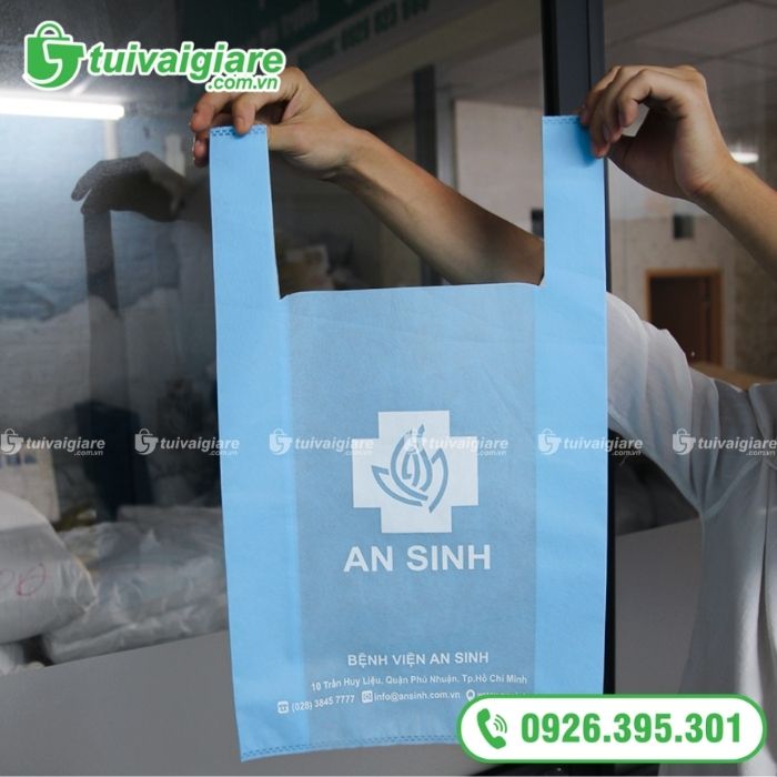 kích thước túi vải không dệt t shirt