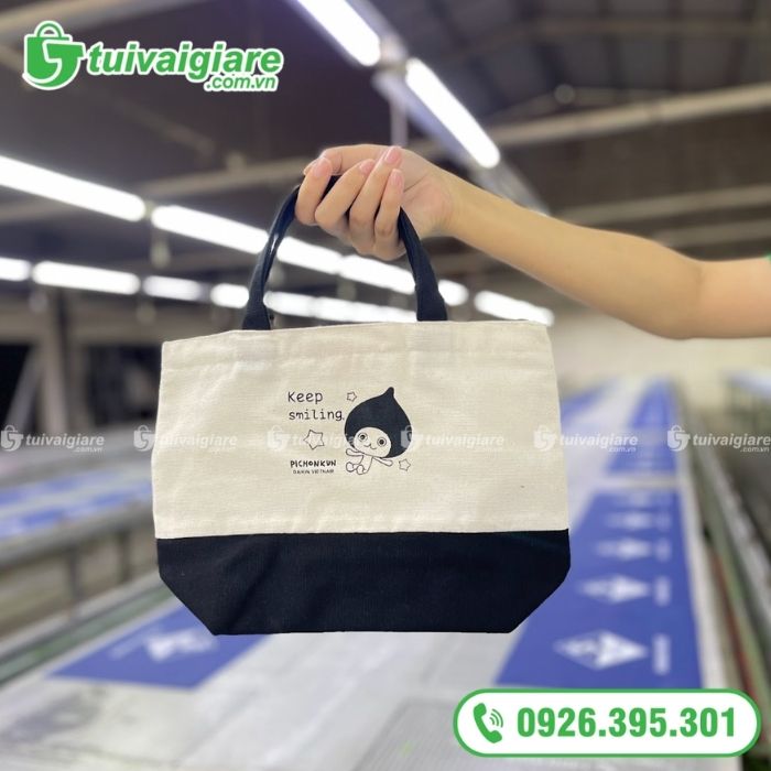 mẫu túi vải bố chặt đáy 7