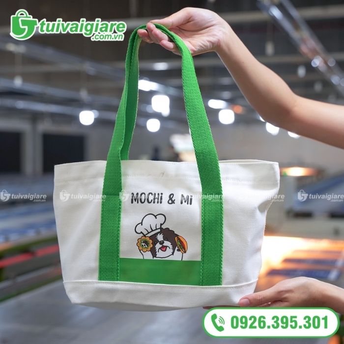 mẫu túi vải bố chặt đáy 9