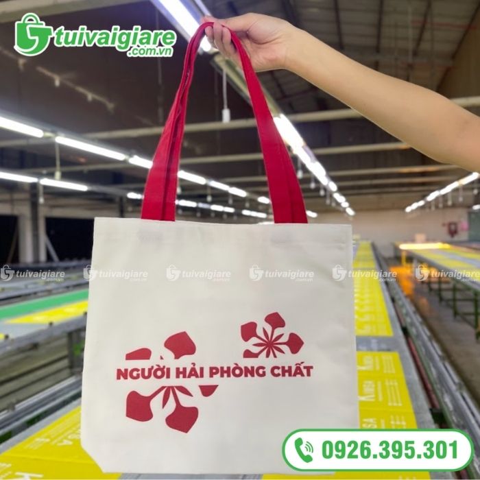 mẫu túi vải bố chặt đáy 2