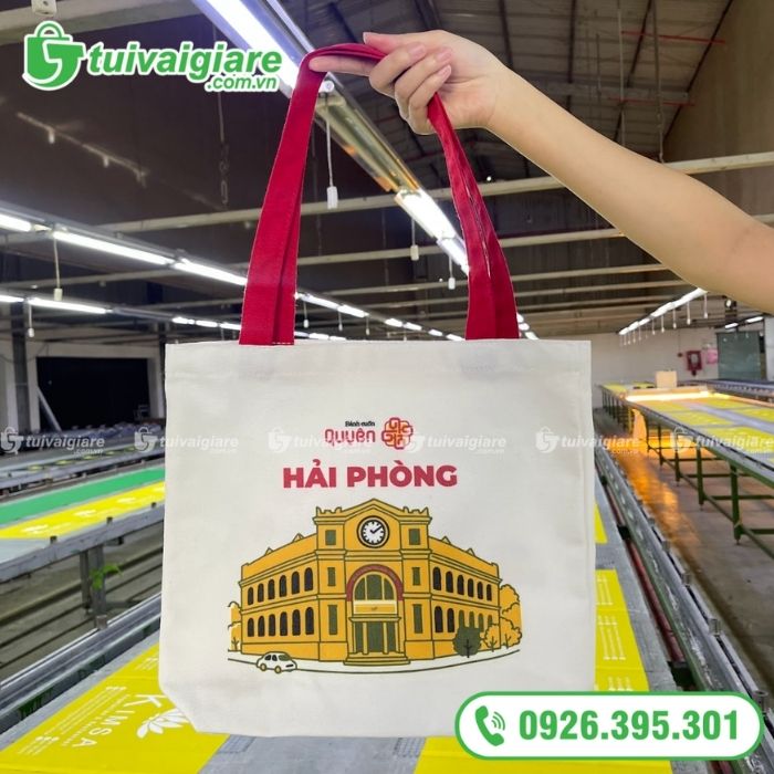mẫu túi vải bố chặt đáy 3