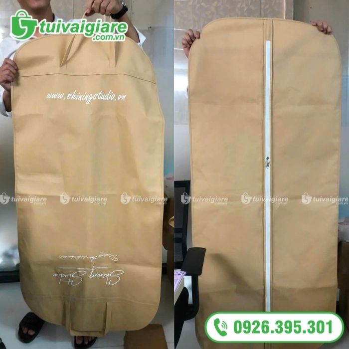 may túi vải không dệt đựng vest Shining Studio