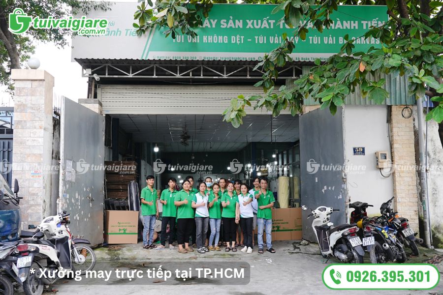 xưởng may túi vải không dệt Túi Vải Giá Rẻ