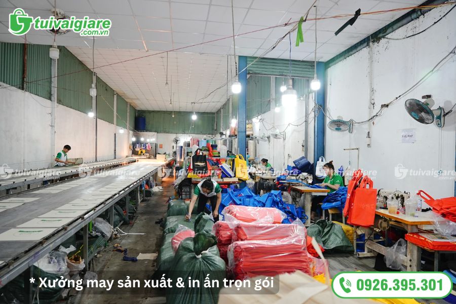 xưởng sản xuất túi vải không dệt Túi Vải Giá Rẻ