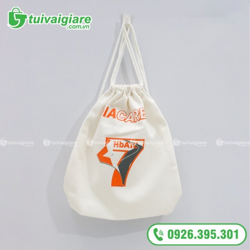 túi vải canvas cao cấp dây rút