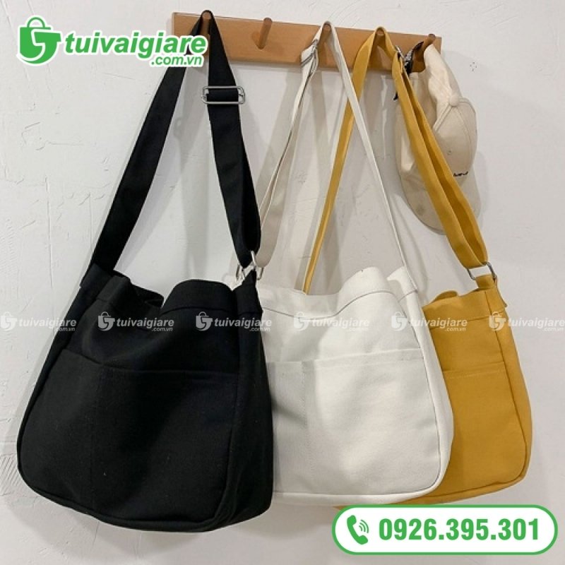 túi canvas nữ đeo chéo