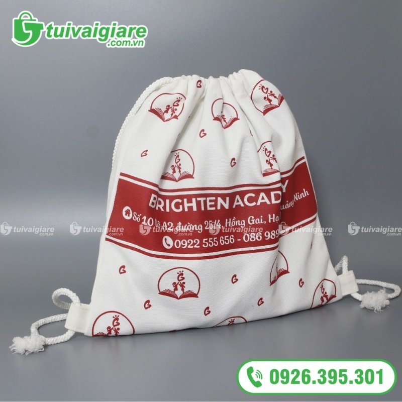 may túi vải bố dây rút