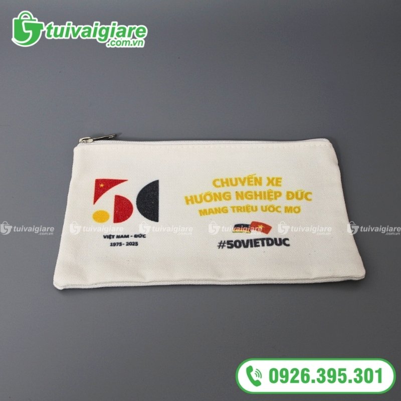 sản xuất túi vải bố đựng bút VIETDUC