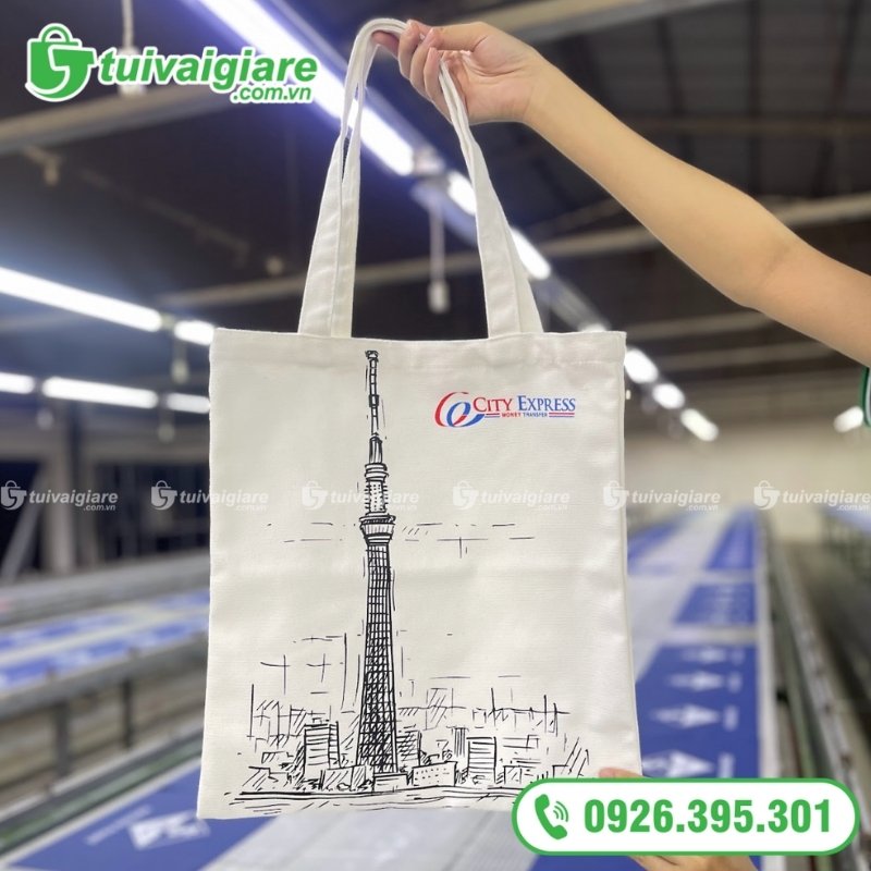 túi canvas in theo yêu cầu Tokyo Skytree