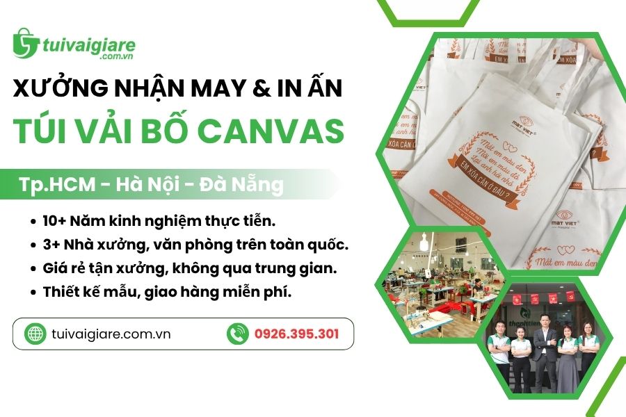 xưởng túi vải canvas