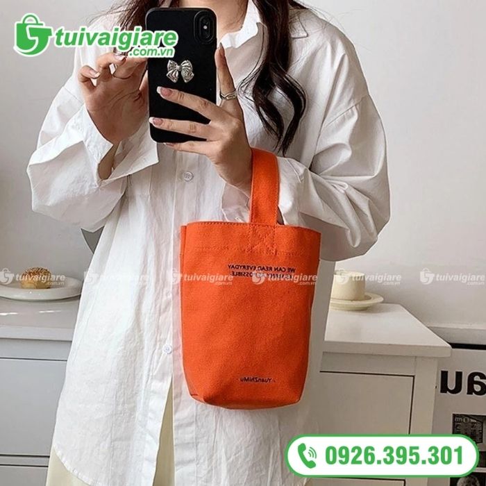 ưu điểm của túi vải đựng bình nước