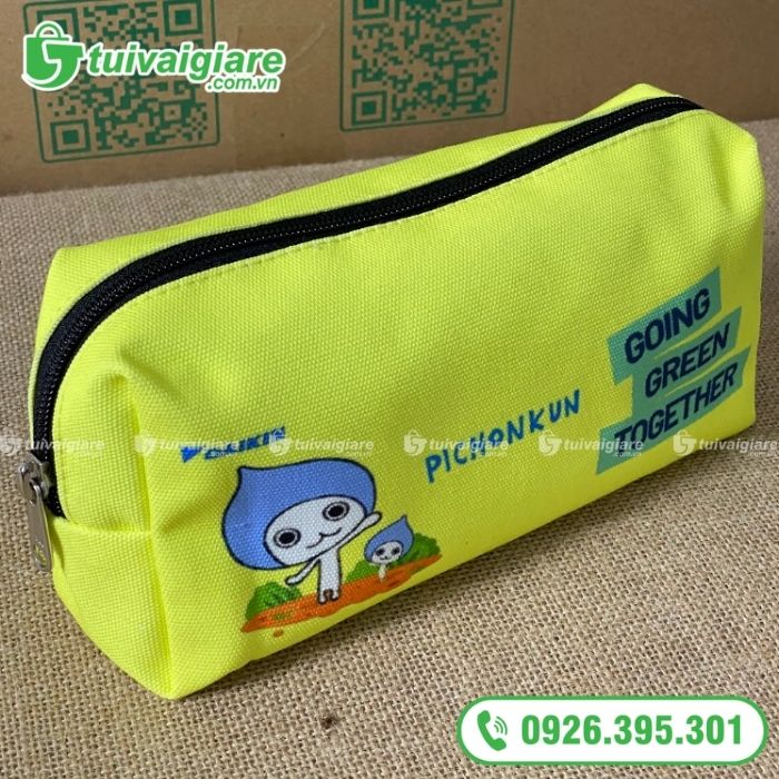 túi vải đựng bút hình trụ